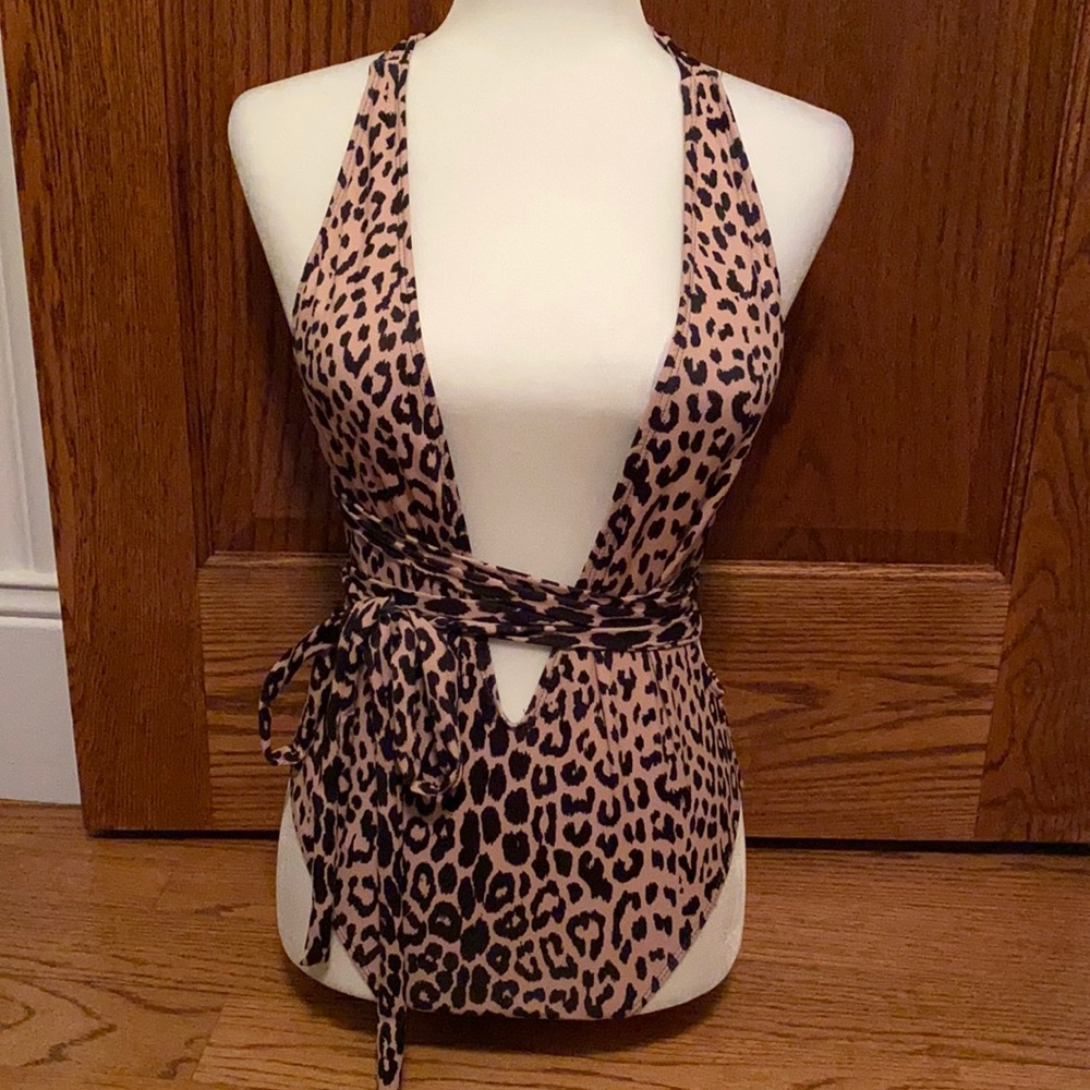 NWOT Leopard one piece swimsuit